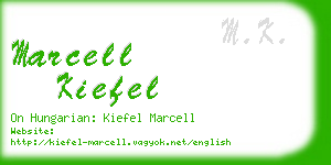 marcell kiefel business card